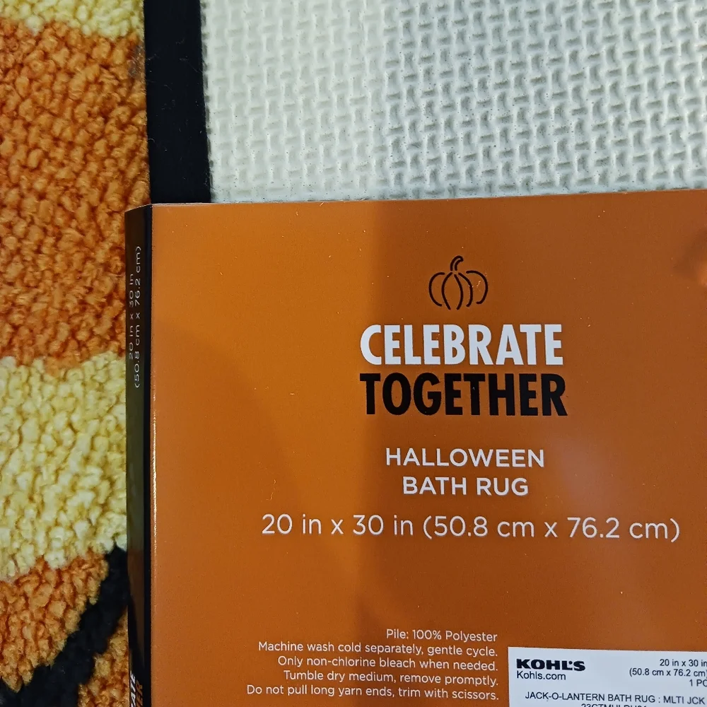 Jack-o-lantern bathmat